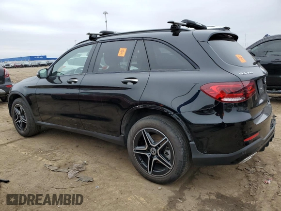 2022 Mercedes-Benz GLC 300 with VIN W1N0G8EB5NV331163, listed as a Copart auction lot 47469025 with 43,404 mi miles and Salvage Title. Bid and sale history available at DreamBid. Image 2.