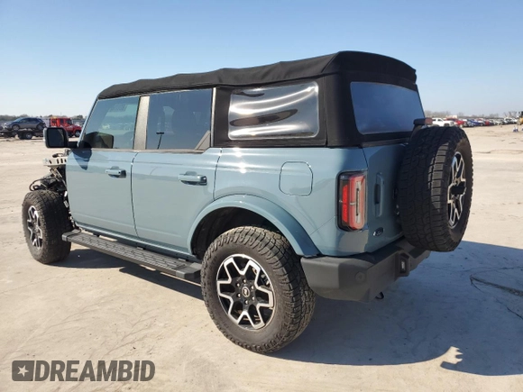 2022 Ford Bronco z VIN 1FMDE5DH6NLB13372, wystawiony jako Copart lot #80020714 z przebiegiem 19 783 mil mil oraz Szkoda całkowita • Salvage title. Historia ofert i sprzedaży dostępna na DreamBid. Obrazek 2.