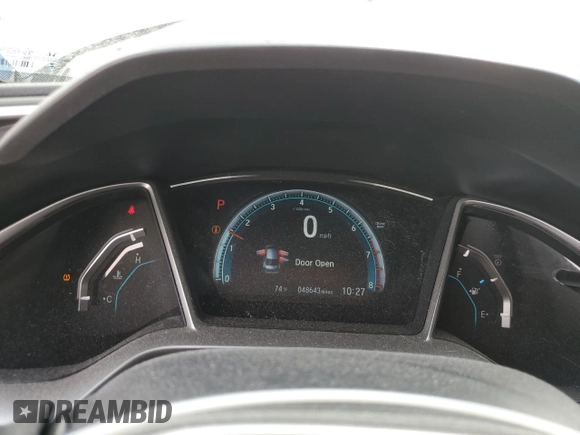 2016 Honda Civic EX with VIN 19XFC2F74GE059765, listed as a Copart auction lot 45555735 with 48,643 mi miles and Salvage Title. Bid and sale history available at DreamBid. Image 9.