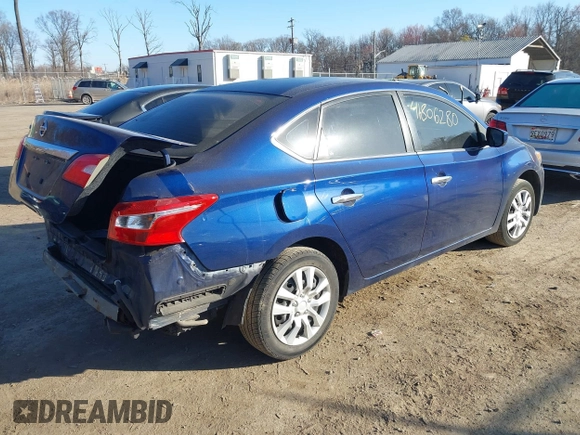 2017 Nissan Sentra S with VIN 3N1AB7AP7HY367176, listed as a IAAI auction lot 41806280 with 101,606 mi miles. Bid and sale history available at carsss.com. Image 4.
