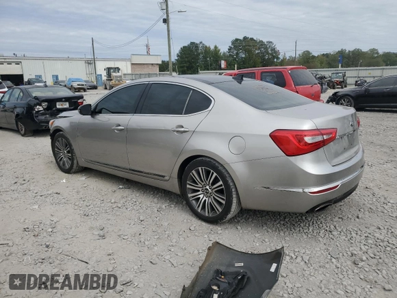 2015 Kia Cadenza Premium with VIN KNALN4D76F5185046, listed as a Copart auction lot 76147324 with 115,402 mi miles and Salvage Title. Bid and sale history available at carsss.com. Image 2.