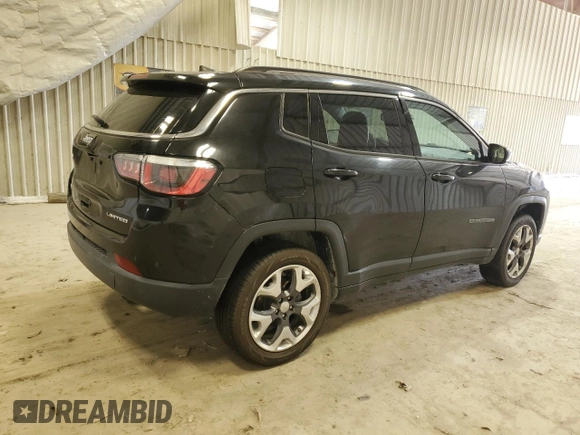 2018 Jeep Compass Limited with VIN 3C4NJDCBXJT399754, listed as a Copart auction lot 52698695 with 99,960 mi miles and Clean Title. Bid and sale history available at DreamBid. Image 3.