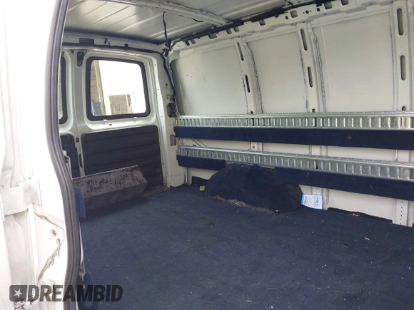 2019 Chevrolet Express Cargo with VIN 1GCWGAFP6K1369099, listed as a IAAI auction lot 42069329 with 74,624 mi miles. Bid and sale history available at carsss.com. Image 8.