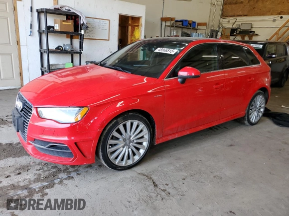 2016 Audi A3 e-tron Premium Plus with VIN WAUTPBFF6GA068479, listed as a Copart auction lot 48566515 with 151,670 mi miles and Non Repairable. Bid and sale history available at DreamBid. Image 1.
