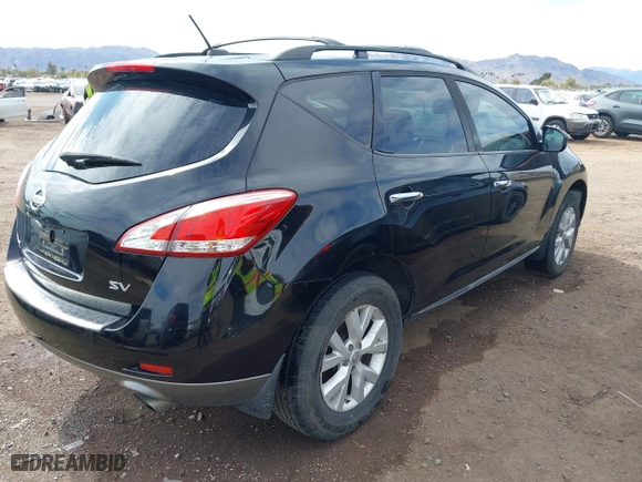 2011 Nissan Murano LE with VIN JN8AZ1MU6BW064500, listed as a IAAI auction lot 41740905 with 150,607 mi miles. Bid and sale history available at carsss.com. Image 4.