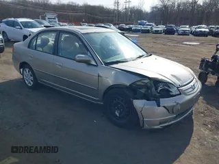 2003 Honda Civic EX with VIN 2HGES26733H626191, listed as a IAAI auction lot 41623055 with 107,125 mi miles and . Bid and sale history available at DreamBid. Image 1.