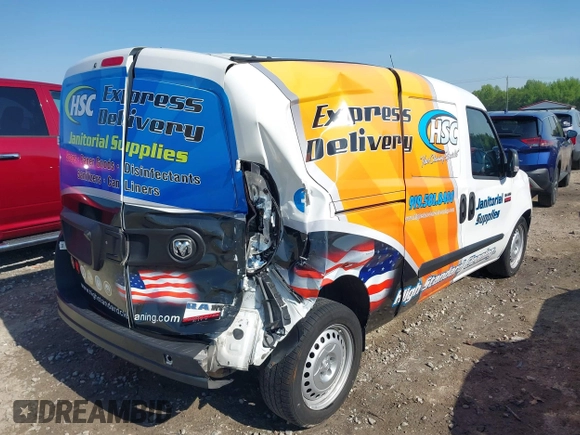 2021 Ram ProMaster City Cargo Tradesman with VIN ZFBHRFAB7M6T70945, listed as a IAAI auction lot 42072721 with 92,793 mi miles and . Bid and sale history available at DreamBid. Image 6.