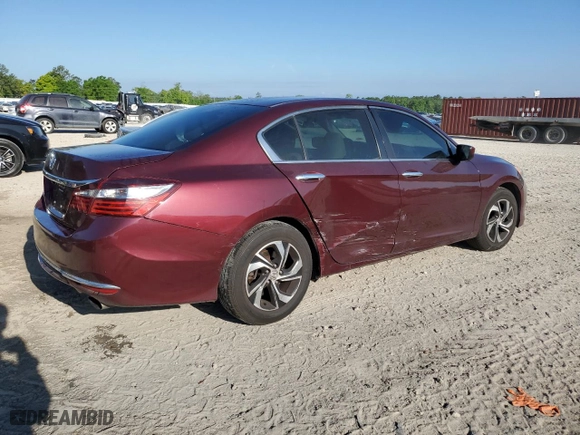 2016 Honda Accord Sedan LX with VIN 1HGCR2F30GA223080, listed as a Copart auction lot 52687775 with 130,420 mi miles and Salvage Title. Bid and sale history available at carsss.com. Image 3.