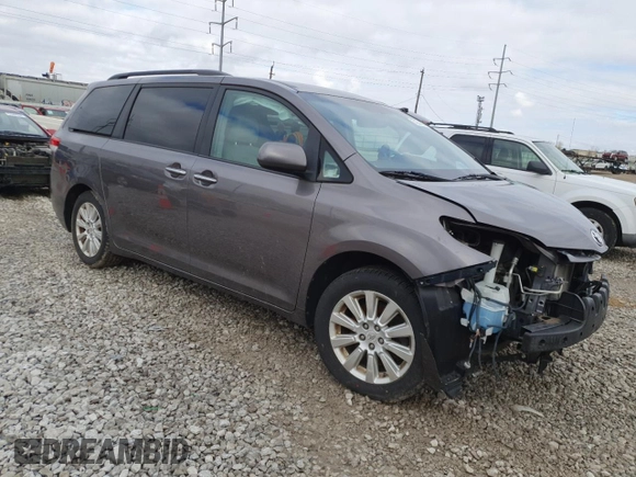 2011 Toyota Sienna XLE with VIN 5TDDK3DC4BS005526, listed as a Copart auction lot 51244785 with Not Provided miles and Salvage Title. Bid and sale history available at DreamBid. Image 4.