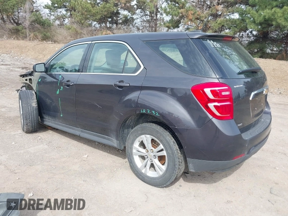 2016 Chevrolet Equinox LS with VIN 2GNFLEEK0G6198922, listed as a IAAI auction lot 41836280 with 157,173 mi miles and . Bid and sale history available at DreamBid. Image 3.