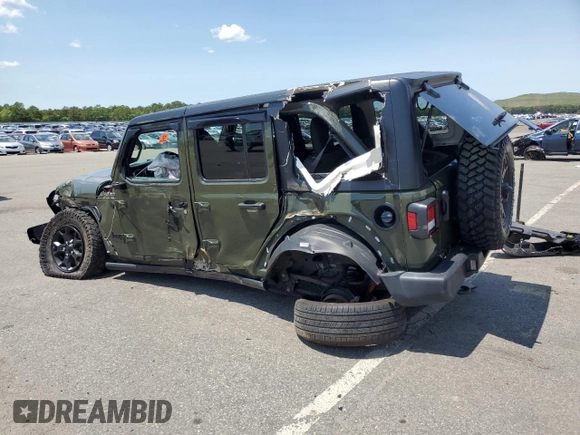 2022 Jeep Wrangler Unlimited Willys with VIN 1C4HJXDN4NW265295, listed as a Copart auction lot 58786775 with Not provided miles and Salvage title. Bid and sale history available at DreamBid. Image 2.