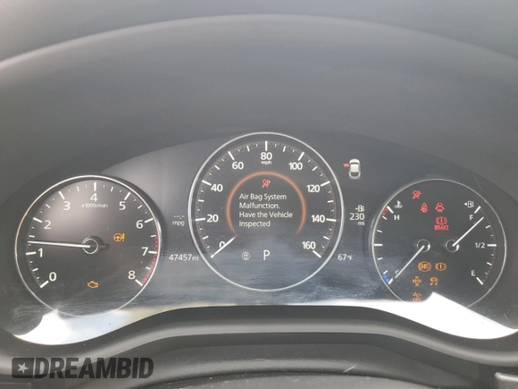 2021 Mazda CX-30 Preferred with VIN 3MVDMBCL4MM302139, listed as a Copart auction lot 59631415 with 47,457 mi miles and Salvage title. Bid and sale history available at DreamBid. Image 9.