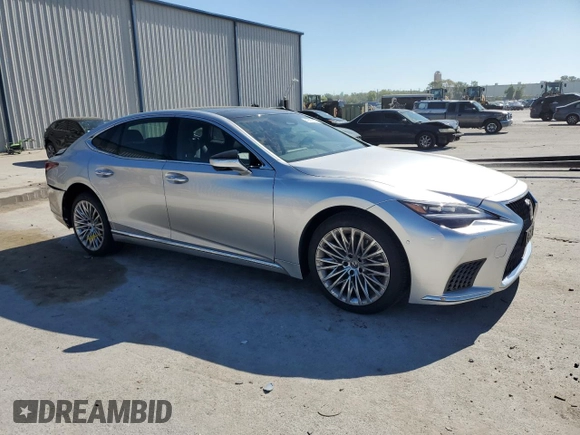 2024 Lexus LS 500 with VIN JTHD51GF5R5012520, listed as a Copart auction lot 49307425 with 1,728 mi miles and Salvage title. Bid and sale history available at DreamBid. Image 4.