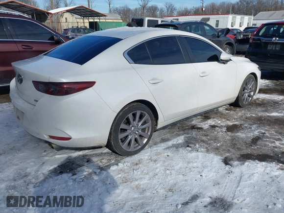 2019 Mazda 3 w/Select with VIN 3MZBPAALXKM106553, listed as a IAAI auction lot 41398725 with 109,906 mi miles. Bid and sale history available at carsss.com. Image 4.