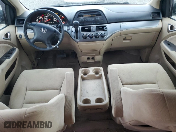 2005 Honda Odyssey LX with VIN 5FNRL382X5B107510, listed as a Copart auction lot 59554905 with 124,393 mi miles and Salvage title. Bid and sale history available at DreamBid. Image 8.