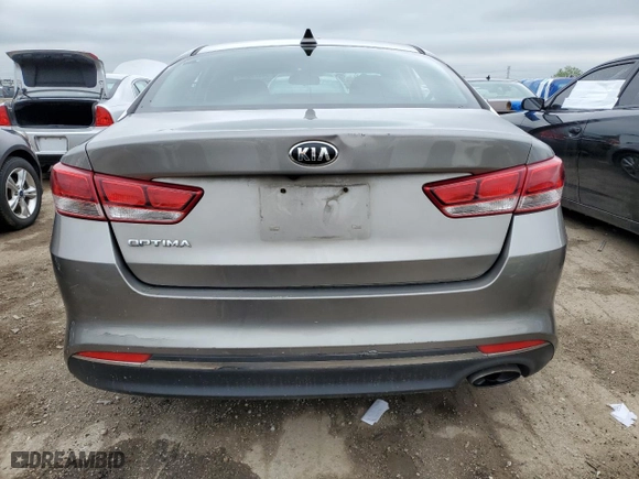 2017 Kia Optima LX with VIN 5XXGT4L37HG124988, listed as a Copart auction lot 79887794 with 168,031 mi miles and Salvage Title. Bid and sale history available at carsss.com. Image 6.