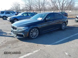 2018 BMW 5 Series M550i xDrive with VIN WBAJB9C55JB049529, listed as a IAAI auction lot 41241917 with 116,265 mi miles and . Bid and sale history available at carsss.com. Image 17.