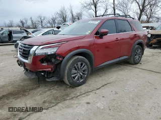 2022 Nissan Pathfinder SV с VIN 5N1DR3BD5NC271677, выставлен на аукционе Copart как лот 46792205 с пробегом 38 370 миль миль и Списание • Salvage title. История ставок и продаж доступна на DreamBid. Изображение 1.