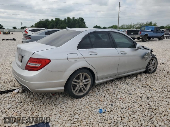 2013 Mercedes-Benz C-Class C 250 Sport with VIN WDDGF4HB8DR295219, listed as a Copart auction lot 53658575 with 161,756 mi miles and Salvage Title. Bid and sale history available at carsss.com. Image 3.