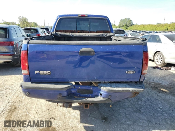 2003 Ford F-250 XL with VIN 1FTNX21L33EB28441, listed as a Copart auction lot 72505504 with 243,846 mi miles and Salvage Title. Bid and sale history available at DreamBid. Image 6.