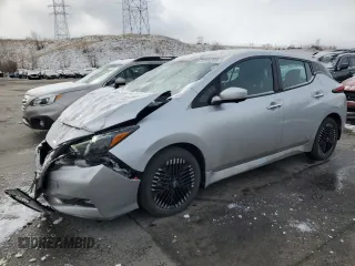 2024 Nissan LEAF SV PLUS with VIN 1N4CZ1CV7RC553147, listed as a Copart auction lot 49724265 with 10,365 mi miles and Salvage Title. Bid and sale history available at carsss.com. Image 1.