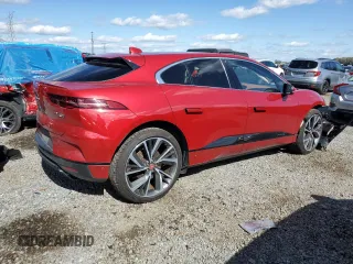 2019 Jaguar I-PACE HSE with VIN SADHD2S12K1F63712, listed as a Copart auction lot 44856165 with 35,345 mi miles and Salvage Title. Bid and sale history available at carsss.com. Image 3.