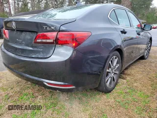 2015 Acura TLX V6 Tech with VIN 19UUB3F56FA007829, listed as a IAAI auction lot 41746939 with 158,244 mi miles. Bid and sale history available at carsss.com. Image 4.