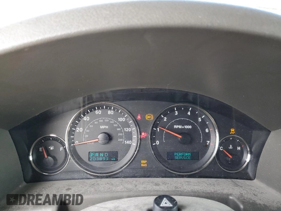 2006 Jeep Commander with VIN 1J8HG48NX6C275431, listed as a Copart auction lot 55094215 with 203,893 mi miles and Clean Title. Bid and sale history available at DreamBid. Image 9.