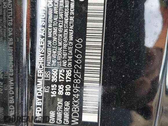 2002 Mercedes-Benz SLK-Class 2.3L Kompressor with VIN WDBKK49F82F266706, listed as a Copart auction lot 43707845 with 53,334 mi miles and Salvage Title. Bid and sale history available at carsss.com. Image 13.