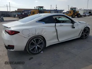 2021 Infiniti Q60 Luxe with VIN JN1EV7KK6MM410124, listed as a Copart auction lot 66422574 with 23,741 mi miles and Salvage title. Bid and sale history available at DreamBid. Image 3.