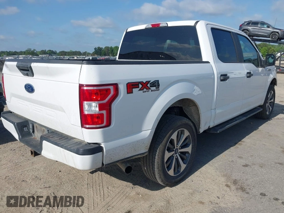 2020 Ford F-150 XL with VIN 1FTEW1E51LKD56934, listed as a IAAI auction lot 42186291 with 249,586 mi miles. Bid and sale history available at carsss.com. Image 4.