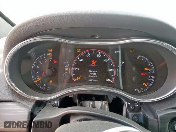 2022 Jeep Grand Cherokee Laredo X with VIN 1C4RJFAGXNC146723, listed as a Copart auction lot 58119455 with 55,759 mi miles and Salvage title. Bid and sale history available at DreamBid. Image 9.