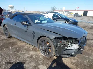 2020 BMW M8 with VIN WBSDZ0C06LBM09446, listed as a IAAI auction lot 41512994 with 25,745 mi miles. Bid and sale history available at carsss.com. Image 1.