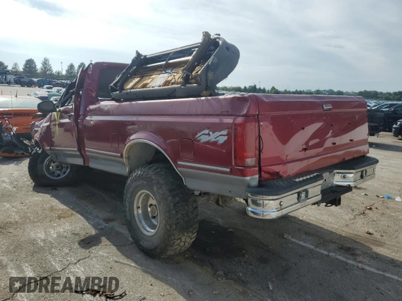 1995 Ford F-150 with VIN 1FTEF14H2SLA80123, listed as a Copart auction lot 72199724 with 0 mi miles and Salvage Title. Bid and sale history available at carsss.com. Image 2.