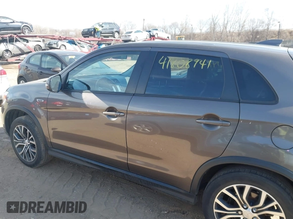 2018 Mitsubishi Outlander Sport ES 2.0 with VIN JA4AP3AU8JU022979, listed as a IAAI auction lot 41808941 with 100,933 mi miles. Bid and sale history available at carsss.com. Image 14.