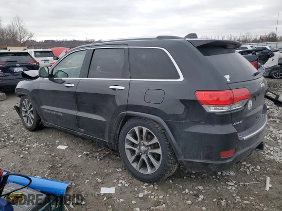 2018 Jeep Grand Cherokee Overland z VIN 1C4RJFCT7JC435403, wystawiony jako Copart lot #86568024 z przebiegiem 105 681 mil mil oraz Szkoda całkowita • Salvage title. Historia ofert i sprzedaży dostępna na DreamBid. Obrazek 2.