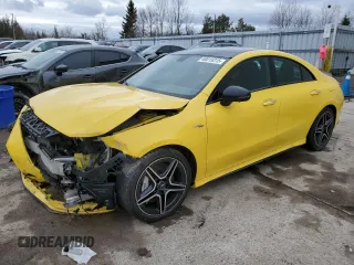 2021 Mercedes-Benz CLA with VIN W1K5J5BB4MN230539, listed as a Copart auction lot 48015315 with 3,427 mi miles and Salvage Title. Bid and sale history available at carsss.com. Image 1.