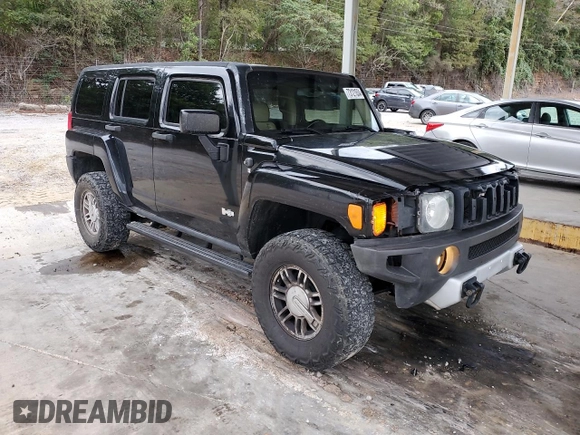 2009 Hummer H3 SUV with VIN 5GTEN13E698131090, listed as a Copart auction lot 73121634 with 199,610 mi miles and Salvage Title. Bid and sale history available at carsss.com. Image 4.