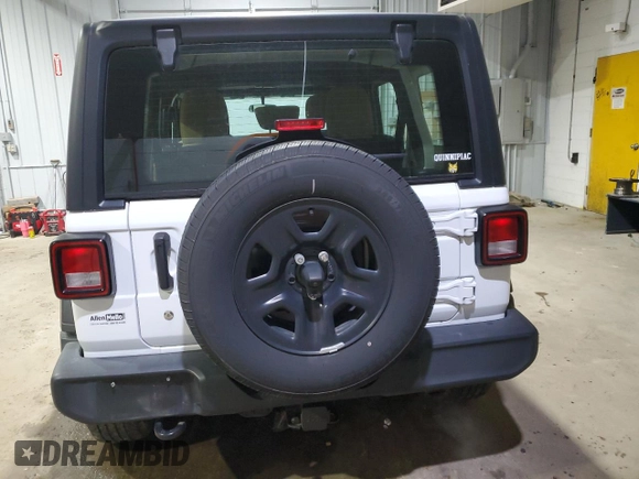 2021 Jeep Wrangler Unlimited Sport with VIN 1C4HJXDG4MW821718, listed as a Copart auction lot 41956755 with 30,615 mi miles and Salvage title. Bid and sale history available at DreamBid. Image 6.