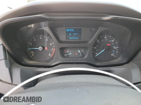 2016 Ford Transit Cargo with VIN 1FTYR1ZM6GKA87504, listed as a Copart auction lot 53095005 with 56,514 mi miles and Salvage Title. Bid and sale history available at carsss.com. Image 9.