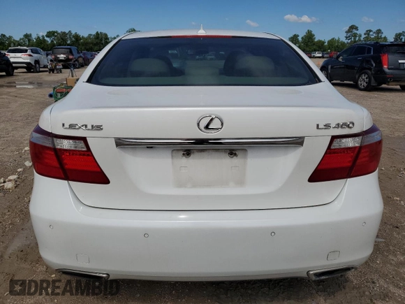 2007 Lexus LS 460 with VIN JTHBL46F675022583, listed as a Copart auction lot 56271485 with 256,234 mi miles and Clean Title. Bid and sale history available at DreamBid. Image 6.