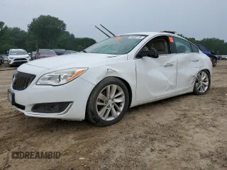 2014 Buick Regal Premium I z VIN 2G4GN5EX6E9256154, wystawiony jako Copart lot #59495135 z przebiegiem 109 078 mil mil oraz Szkoda całkowita • Salvage title. Historia ofert i sprzedaży dostępna na DreamBid. Obrazek 1.