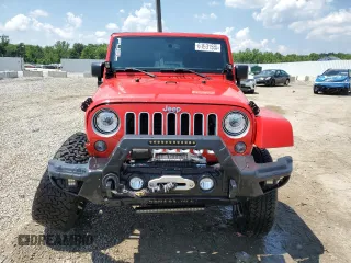 2018 Jeep Wrangler Unlimited Sahara with VIN 1C4BJWEG4JL802145, listed as a Copart auction lot 61931555 with 119,681 mi miles and Salvage title. Bid and sale history available at DreamBid. Image 5.