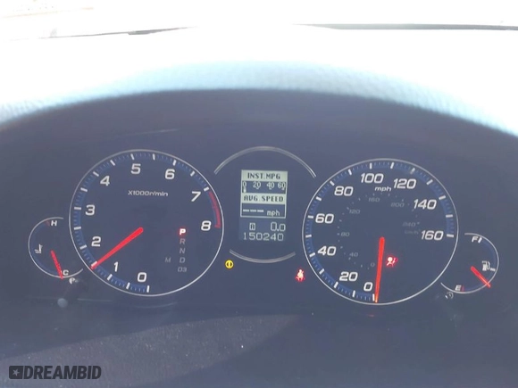 2008 Acura TSX with VIN JH4CL96858C001904, listed as a IAAI auction lot 41857962 with 150,240 mi miles. Bid and sale history available at carsss.com. Image 7.