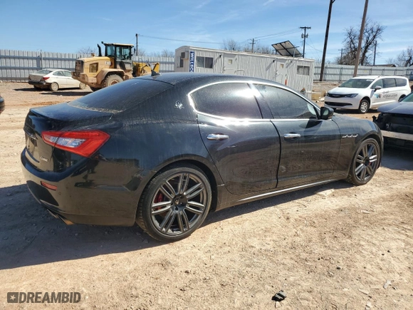 2014 Maserati Ghibli S Q4 with VIN ZAM57RTA0E1113714, listed as a Copart auction lot 46475925 with 0 mi miles and Salvage Title. Bid and sale history available at carsss.com. Image 3.