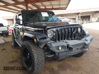 2019 Jeep Wrangler Unlimited Sport S with VIN 1C4HJXDN2KW630780, listed as a IAAI auction lot 41817573 with 56,113 mi miles. Bid and sale history available at carsss.com. Image 1.