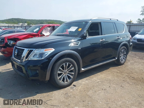2020 Nissan Armada SL with VIN JN8AY2NC4L9621029, listed as a IAAI auction lot 40178692 with 80,867 mi miles. Bid and sale history available at carsss.com. Image 18.