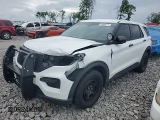 2021 Ford Police Interceptor Utility z VIN 1FM5K8AB3MGB72272, wystawiony jako Copart lot #53368115 z przebiegiem 55 137 mil mil oraz Szkody całkowita. Historia ofert i sprzedaży dostępna na DreamBid. Obrazek 1.