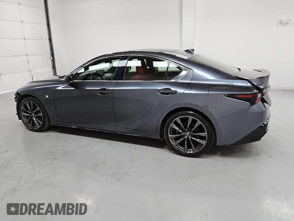 2022 Lexus IS 350 F Sport with VIN JTHGZ1E21N5025759, listed as a Copart auction lot 54313225 with 34,177 mi miles and Clean title. Bid and sale history available at DreamBid. Image 2.