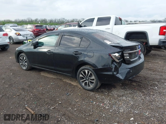 2015 Honda Civic EX with VIN 19XFB2F80FE044058, listed as a IAAI auction lot 42108396 with 134,515 mi miles and . Bid and sale history available at carsss.com. Image 3.